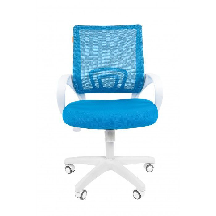 Кресло Chairman 696 белый пластик TW голубой #1