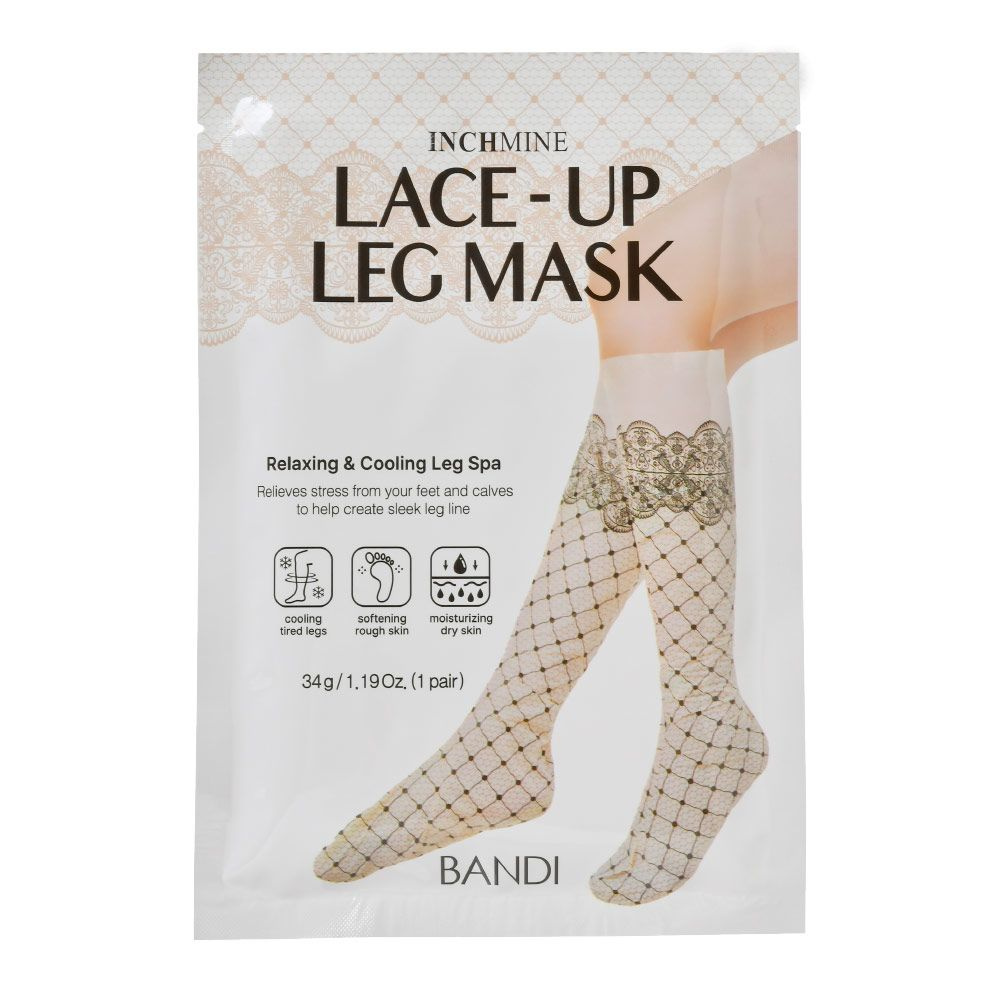 Маска для ног BANDI Inchmine Lace-Up Leg Mask, кружевная, 34 гр #1