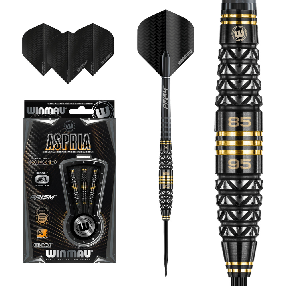 Гибридные дротики Winmau Aspria Dual Core steeltip 21gr (профессиональный уровень)  #1