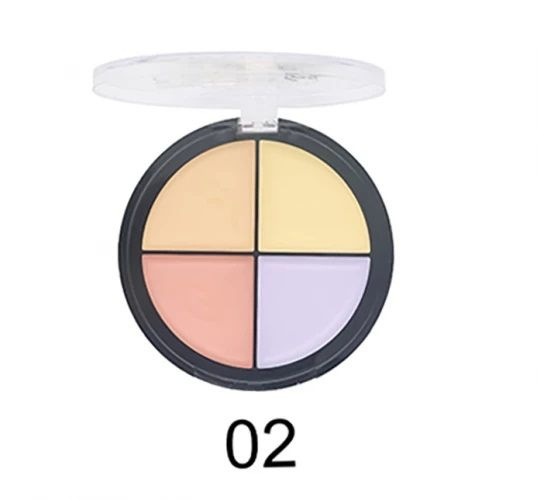 Консилер для лица четырехцветный Farres (Фаррес) Cover 4021-102, лиловый, желтый, персиковый, карамельны #1