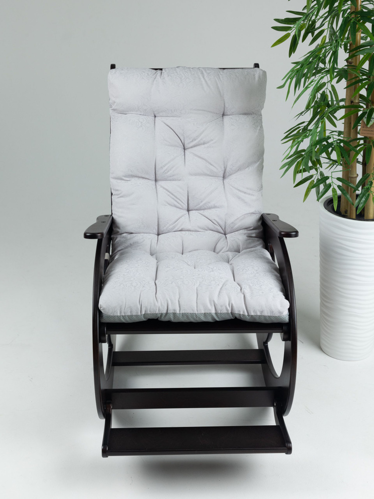 Матрас для кресла-качалки Матрас-подушка на стул, кресло-качалку, садовую мебель, 55х120 см  #1