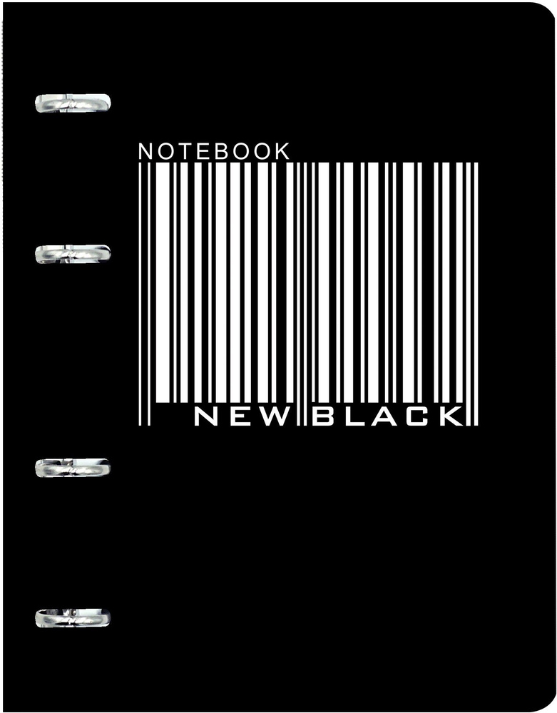 Тетрадь на кольцах "Black style. 5", А5, 120 листов, клетка (ПБИ1204887)  #1