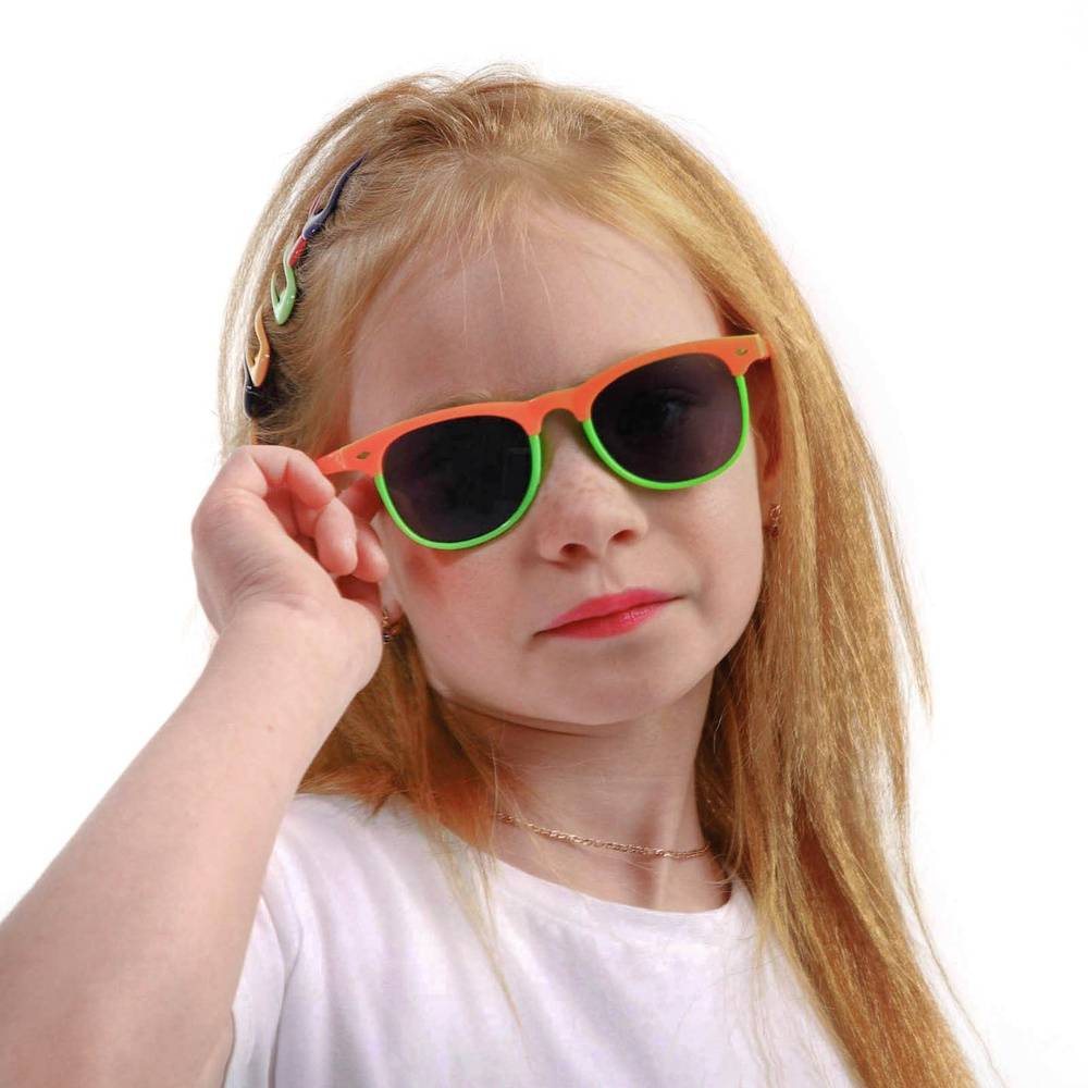 Очки солнцезащитные детские "Clubmaster", оправа двухцветная, стёкла тёмные, , 13.5 см  #1
