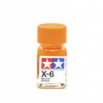 Эмаль X-6 Orange gloss, enamel paint 10 ml. (Оранжевый глянцевый) Tamiya 80006  #1