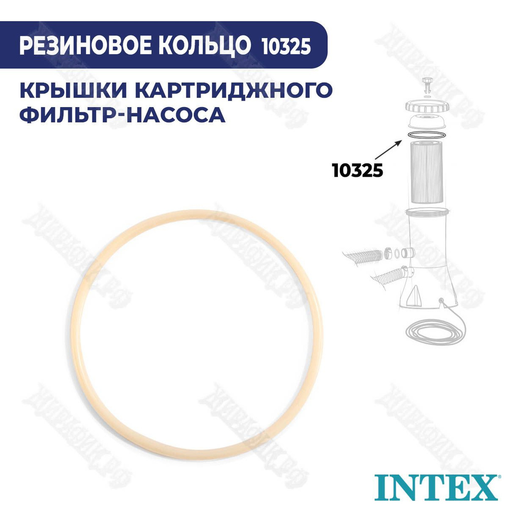 Уплотнительное кольцо для крышки картриджного фильтрующего насоса 28604/28636/28638 Intex 10325  #1