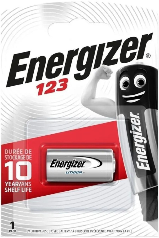 Energizer Батарейка 16340 (Tenergy 30200, R123, CR123), Литиевый тип, 3 В, 1 шт  #1