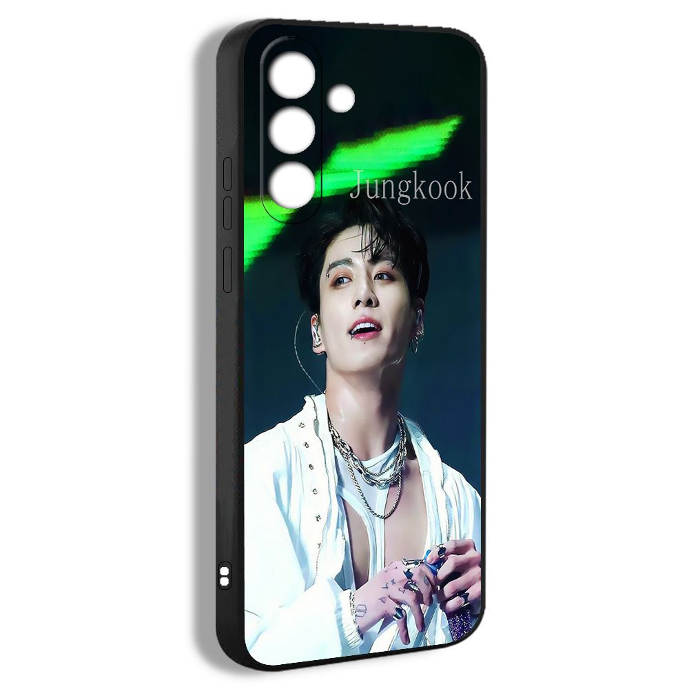 чехол для Samsung A54 5G БТС Чон Чонгук BTS jungkook JK красивый постер альбома PUEG4  #1