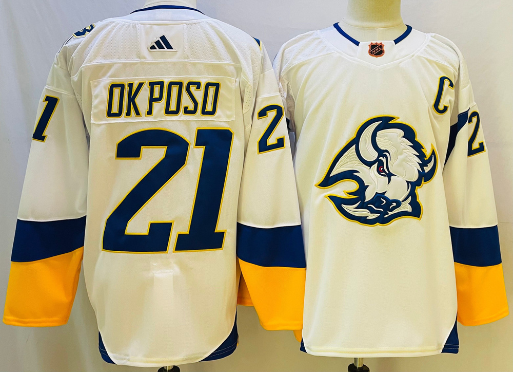 NHL джерси хоккейная Баффало Сэйбрз Buffalo Sabres Jersey 21 Alex Okposo #1