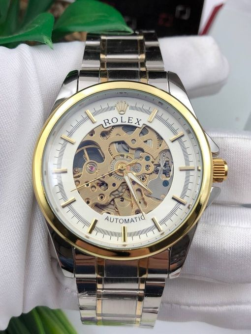 ROLEX часы наручные мужские с металлическим ремешком в подарочной упаковке  #1