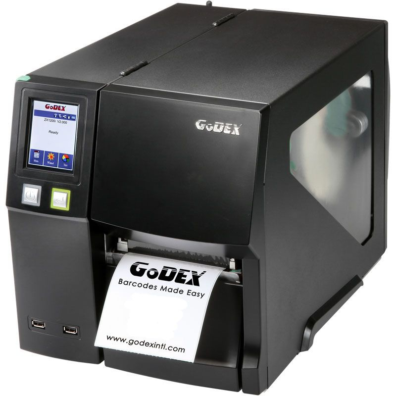 Godex Принтер для наклеек/этикеток термотрансферный Промышленный принтер этикеток ZX1600i+, 600 dpi, #1
