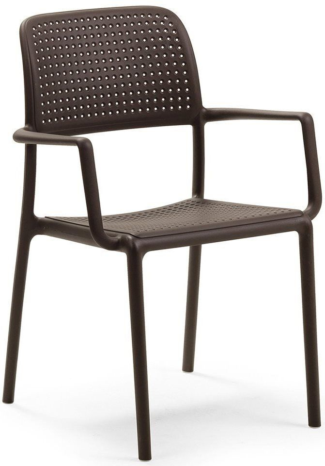 Кресло NARDI Bora - 4 шт., для улицы, пластиковое, цвет Кофе, Размер кресла Ш585хГ570хВ860 мм, AU-ROOM #1