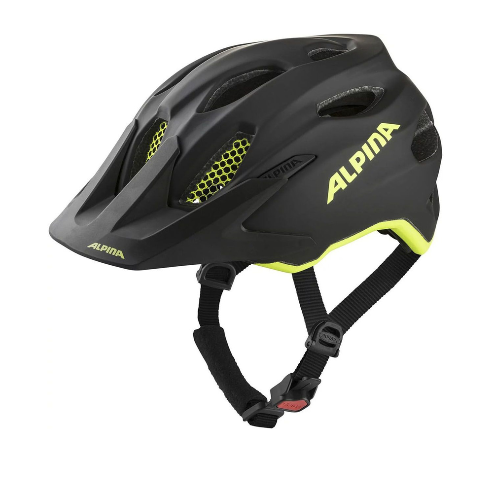 Велошлем Alpina Carapax Jr. Flash Black-Neon Yellow Matt (См:51-56) #1