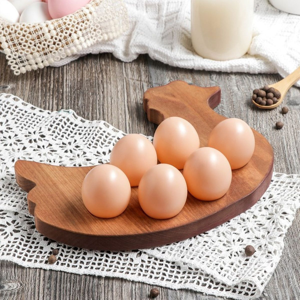 Подставка пасхальная для яиц Adelica Ряба , 6 отделений #1
