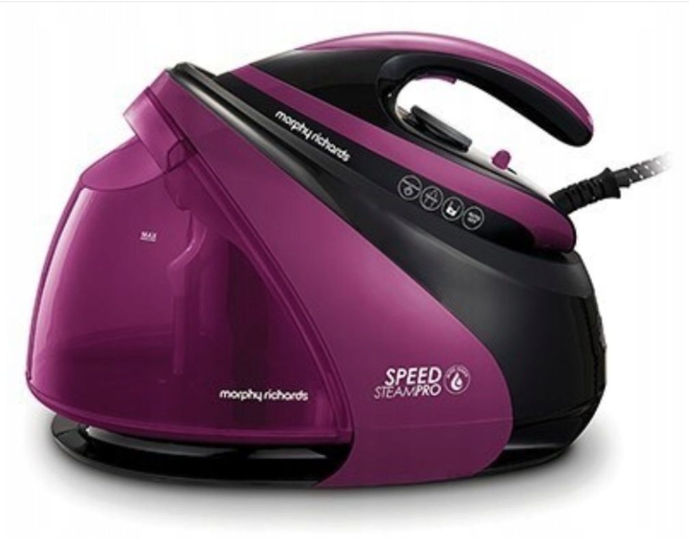 Morphy Richards Парогенератор Speed Steam Pro 332100, черный, фиолетовый  #1