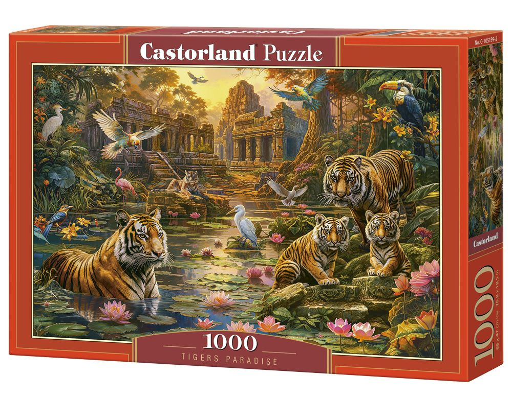 CastorLand Пазл Тигровый рай, 1000 деталей #1