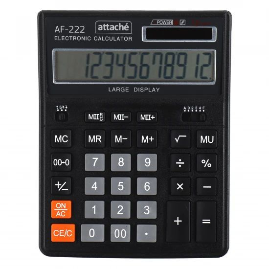 Калькулятор настольный, 12 разрядов, 203*158*32 мм, 1 шт. в заказе  #1