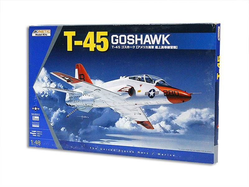 Склеиваемая пластиковая модель KINETIC MODEL самолета T-45 A/C Goshawk. Масштаб 1:48  #1