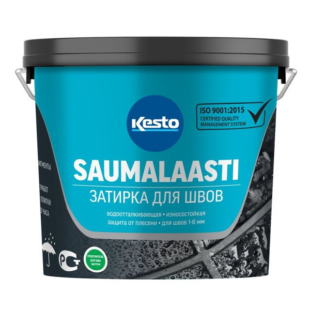 затирка для швов KESTO 48 Saumalaasti 1-6мм 3кг графитово-серый, арт.T3719.003.  #1