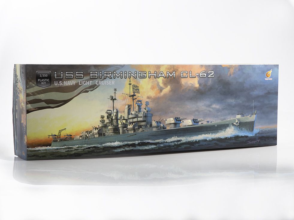 Сборная модель судна Very Fire USS Birmingham, масштаб 1/350 #1