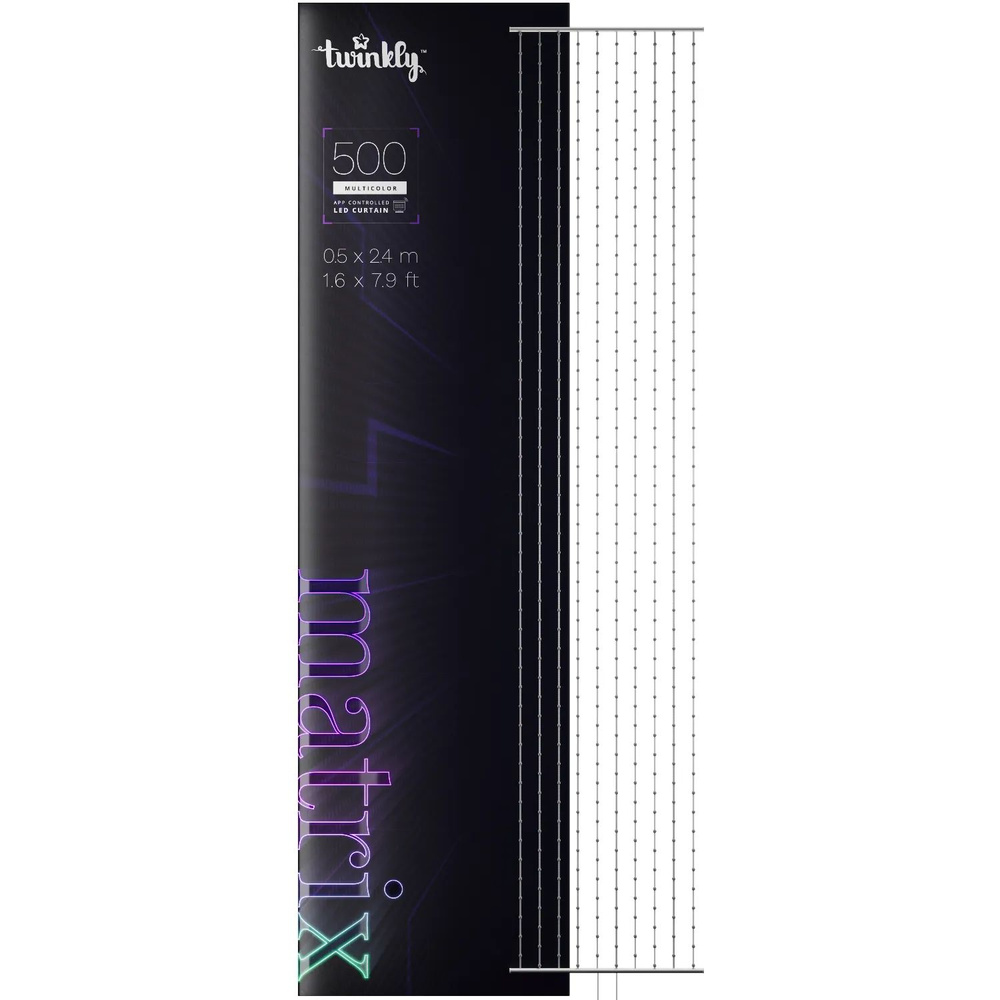 Умный светодиодный занавес Twinkly Matrix 0.5 x 2.4 м, 500 диодов RGB #1
