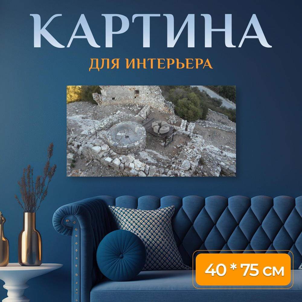 LotsPrints Картина "Старый город, исторический, стены 23", 75 х 40 см  #1