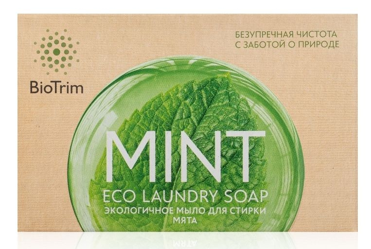 Экологичное мыло BioTrim Eco Laundry Soap MINT для стирки с запахом мяты  #1