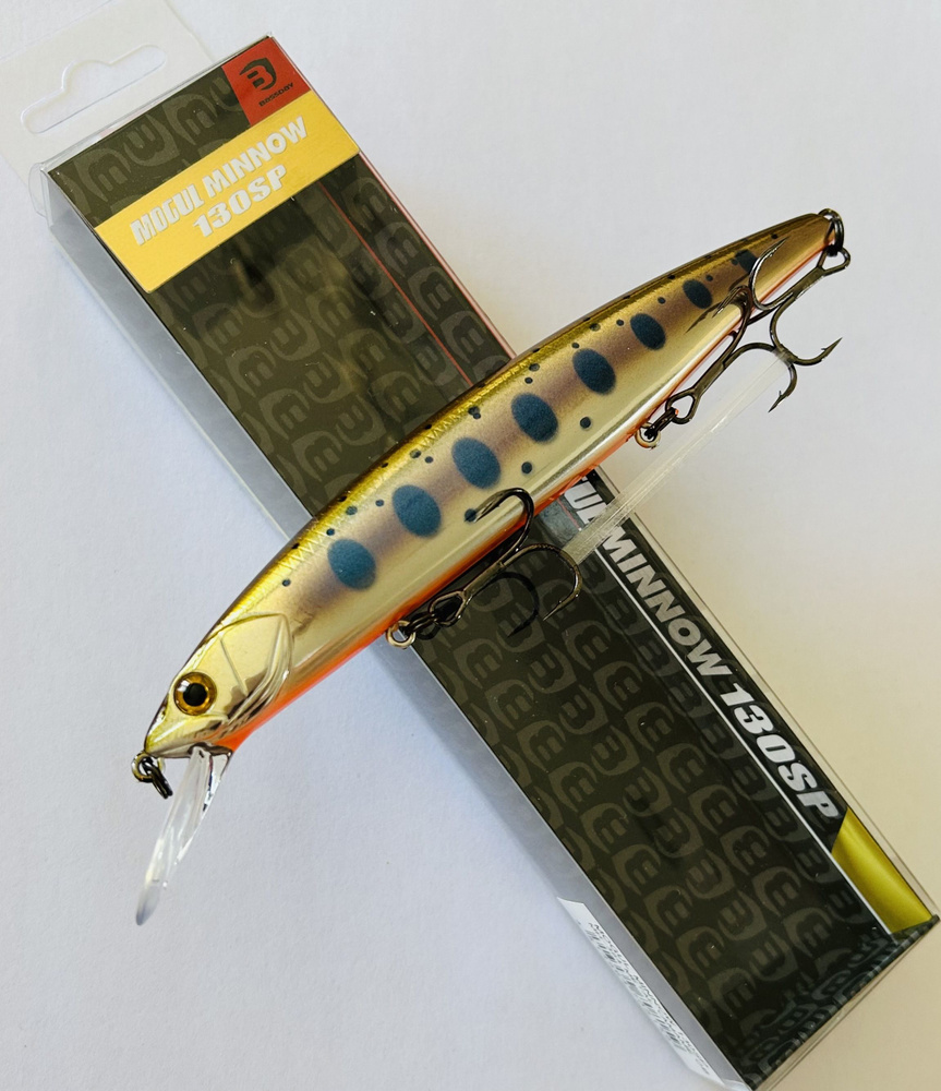 Воблер Bassday MOGUL MINNOW 130SP вес: 22.6g Цвет #MH-384 Metal Yamame Ob #пассивныйхищник  #1