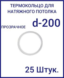 Кольцо протекторное прозрачное (d-200 мм ) для натяжного потолка, 25 шт  #1