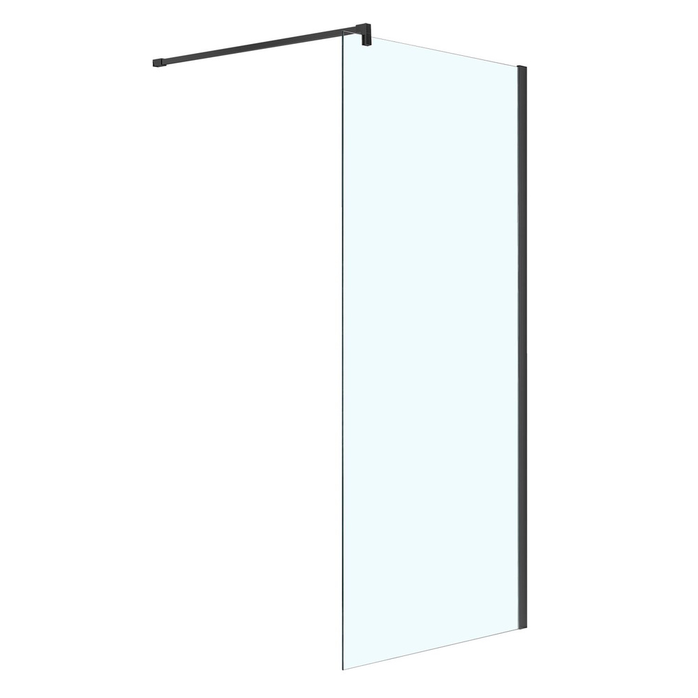 Душевая перегородка Azario CHICAGO Walk-in 1100x1950 прозрачное стекло 8 мм, цвет профиля черный (AZ-NAR6310 #1
