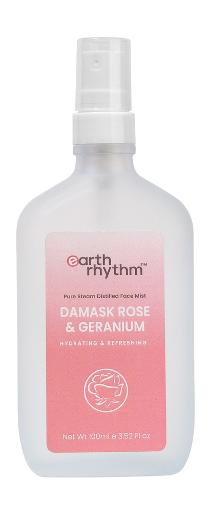 Earth Rhythm Дымка для лица увлажняющая с розой и геранью, 100 мл  #1