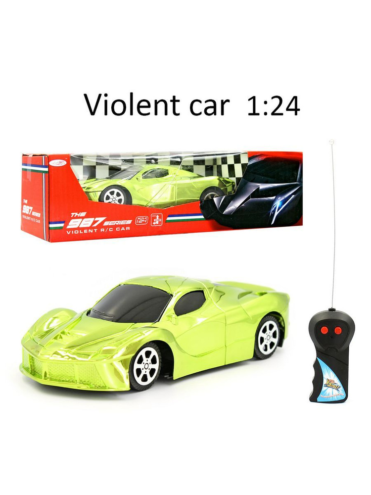 Машина Violent car зеленая 1:24 987 #1