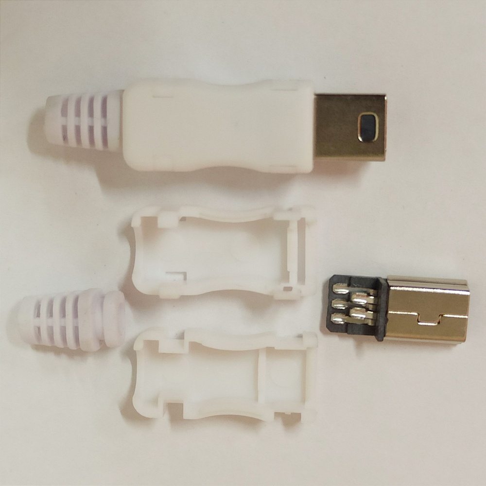 Mini-USB, Разъем на кабель, штекер, мини юсб, 5pin, 5 контактов #1