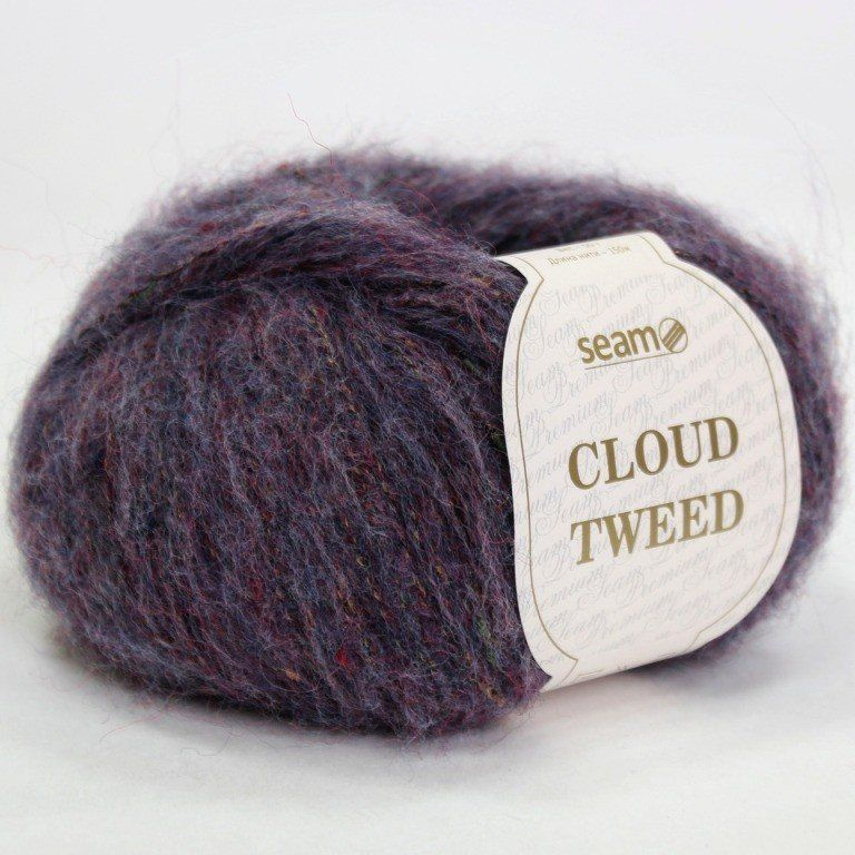 Пряжа Seam CLOUD TWEED 49723 фиолетовый (2 мотка) #1