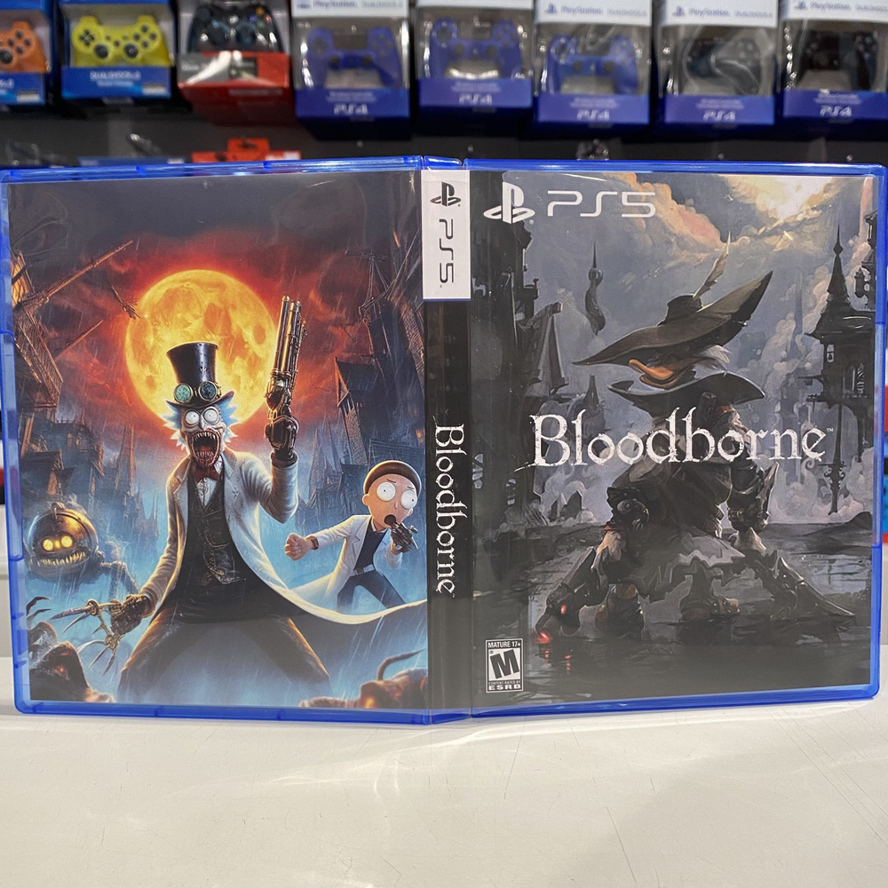 Игра "Bloodborne" PS5 - Кастомная обложка для диска #1