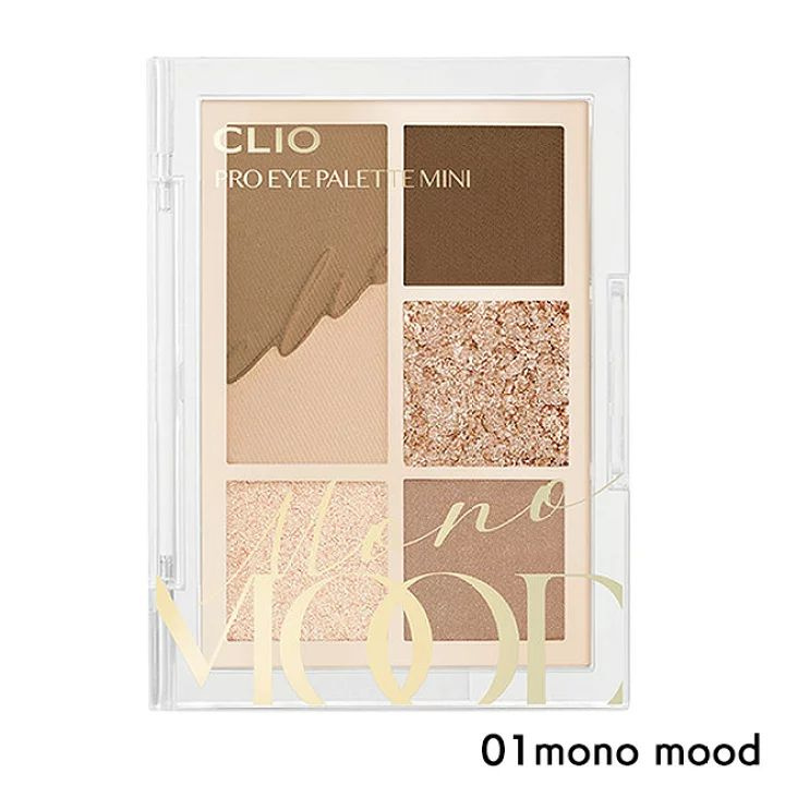 Мини-палетка теней PRO EYE PALETTE MINI, тон №01 Mono Mood #1