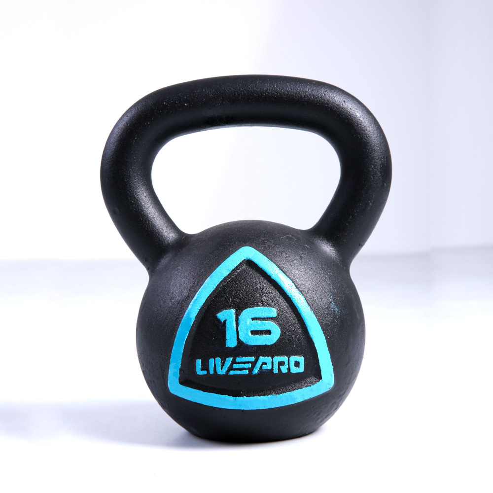 Гиря чугунная LIVEPRO Solid Cast Iron Kettlebell, вес 16 кг #1