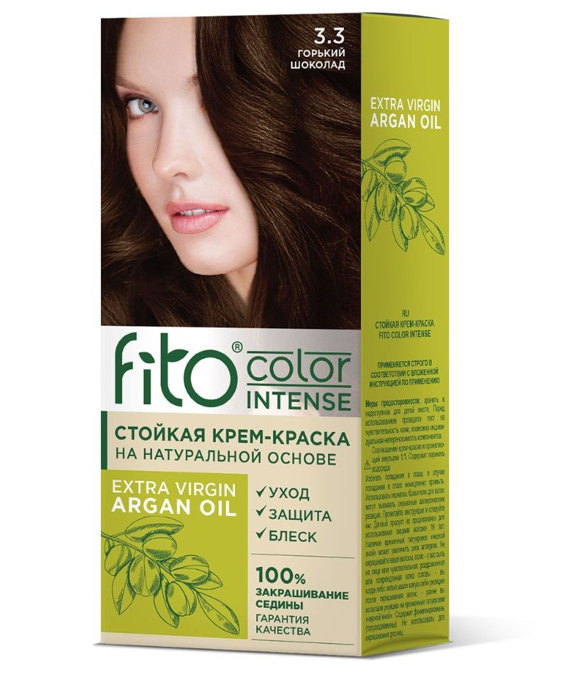 Краска для волос Fito color intense 115мл тон 3.3 Горький шоколад #1