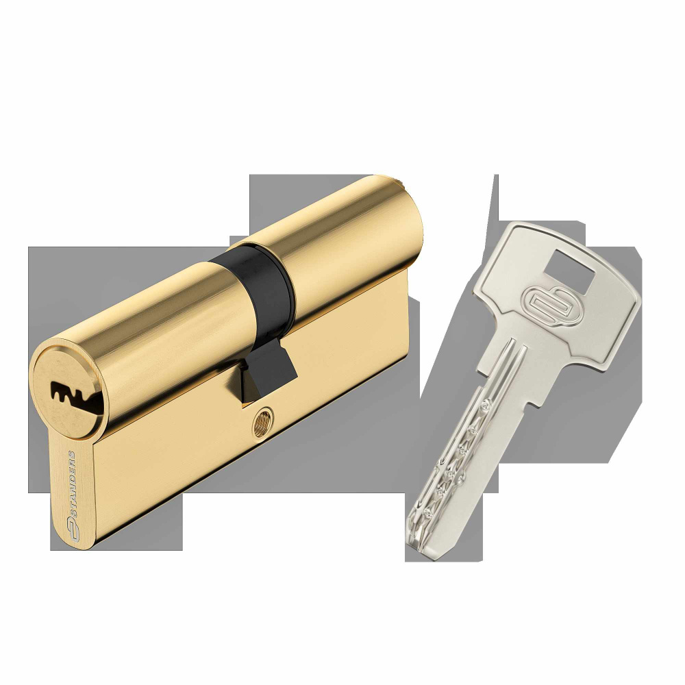 Цилиндр Standers TTAL1-4040GD, 40x40 мм, ключ/ключ, цвет латунь #1