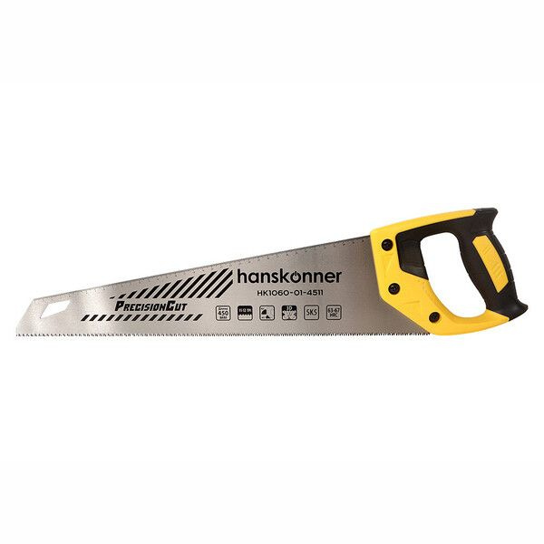 Ножовка по дереву Hanskonner 450 мм 11-12 зуб/дюйм средний зуб #1