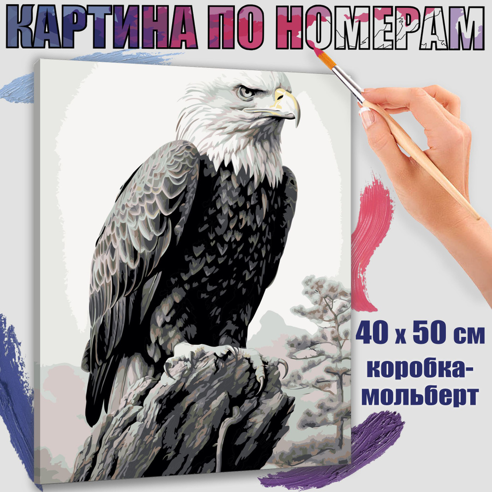 Картина по номерам 40x50 см. Природа в карандаше #1