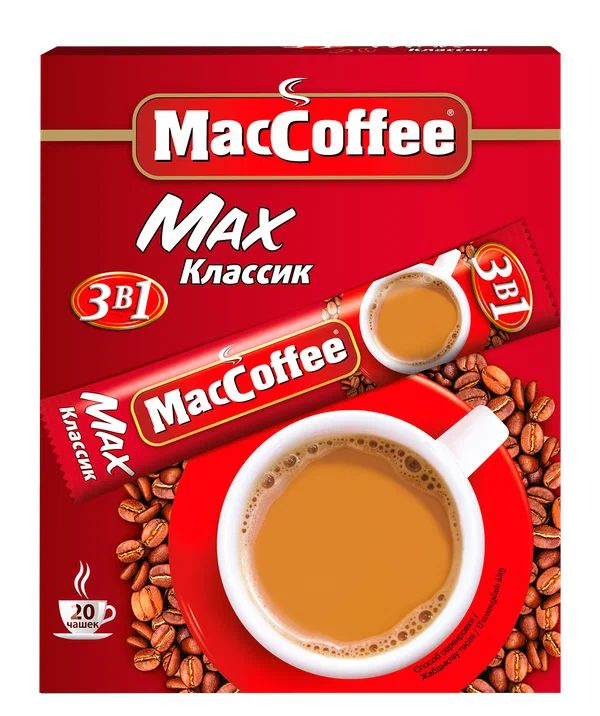 Кофейный напиток MacCoffee Maх 3в1 растворимый 3в1 16г, 20 шт #1