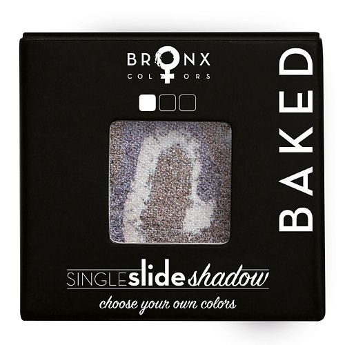 BRONX COLORS Тени для век Single Slide Baked Shadow, MERCURY, 2 г #1