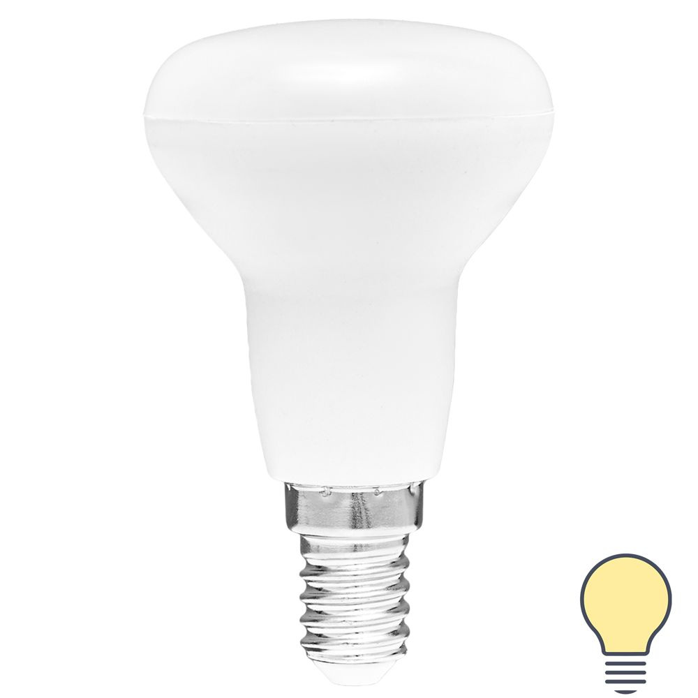 Лампа светодиодная Volpe E14 220-240 В 7 Вт гриб матовая 750 лм, теплый белый свет  #1