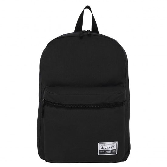 Рюкзак deVENTE Black, подростковый, 40x29x17см, черный #1