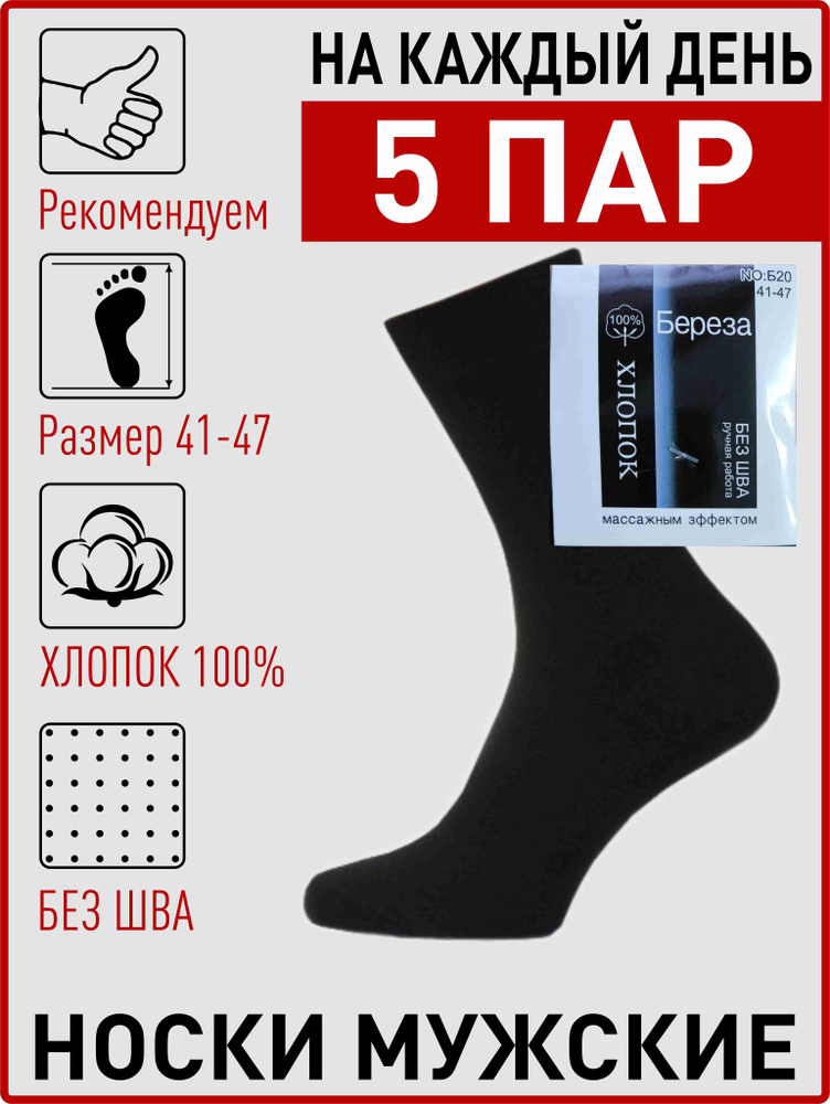 Комплект носков Береза, 5 пар #1