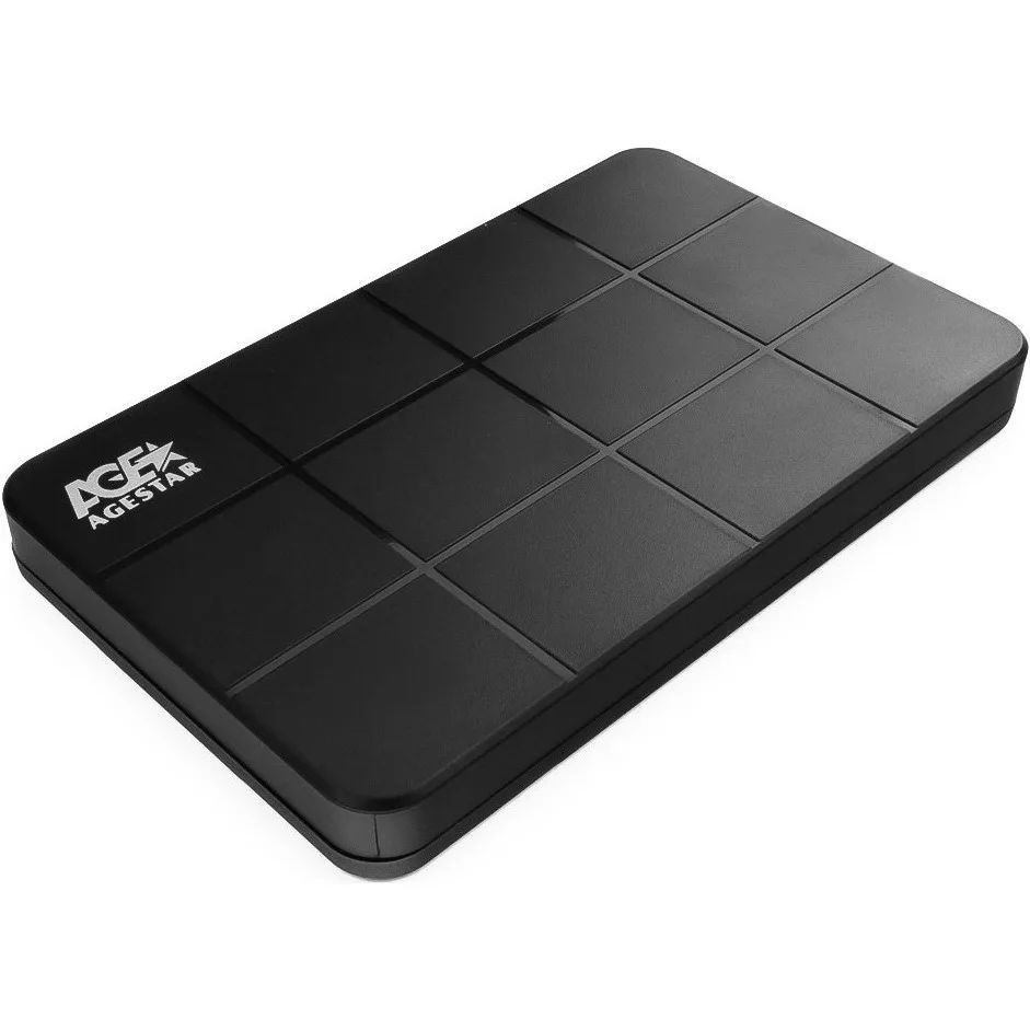 AgeStar Контейнер для HDD 3UB2P1 6G USB 3.0 Внешний корпус 2.5" SATAIII HDD SSD пластик, чёрный 06992 #1