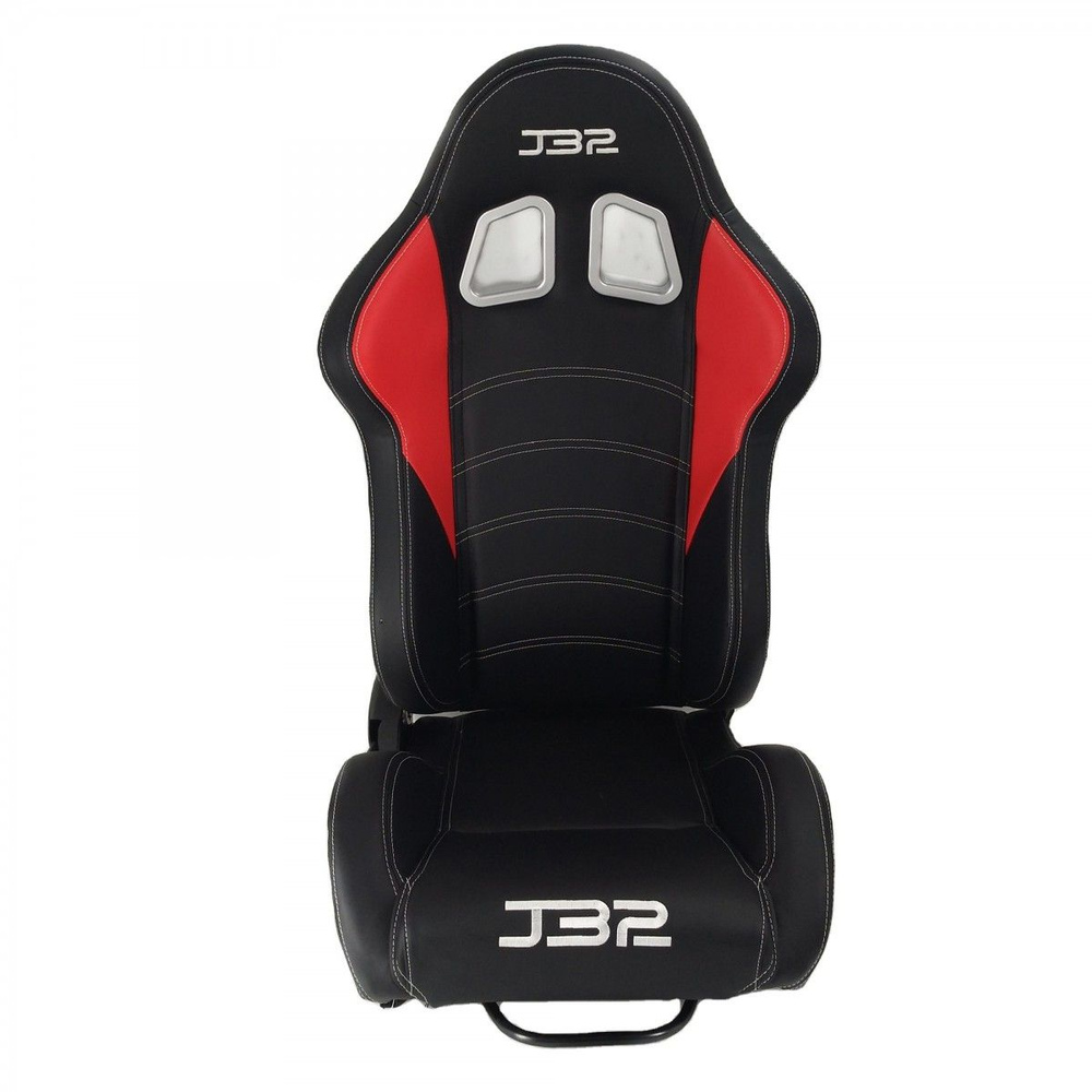 Спортивное гоночное сиденье Jiabeir 1017 серии - Универсальное откидное, из черного ПВХ-карбона с кожаной #1