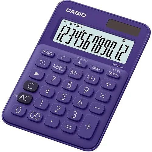 Настольный калькулятор CASIO MS-20UC-PL-W-EC #1