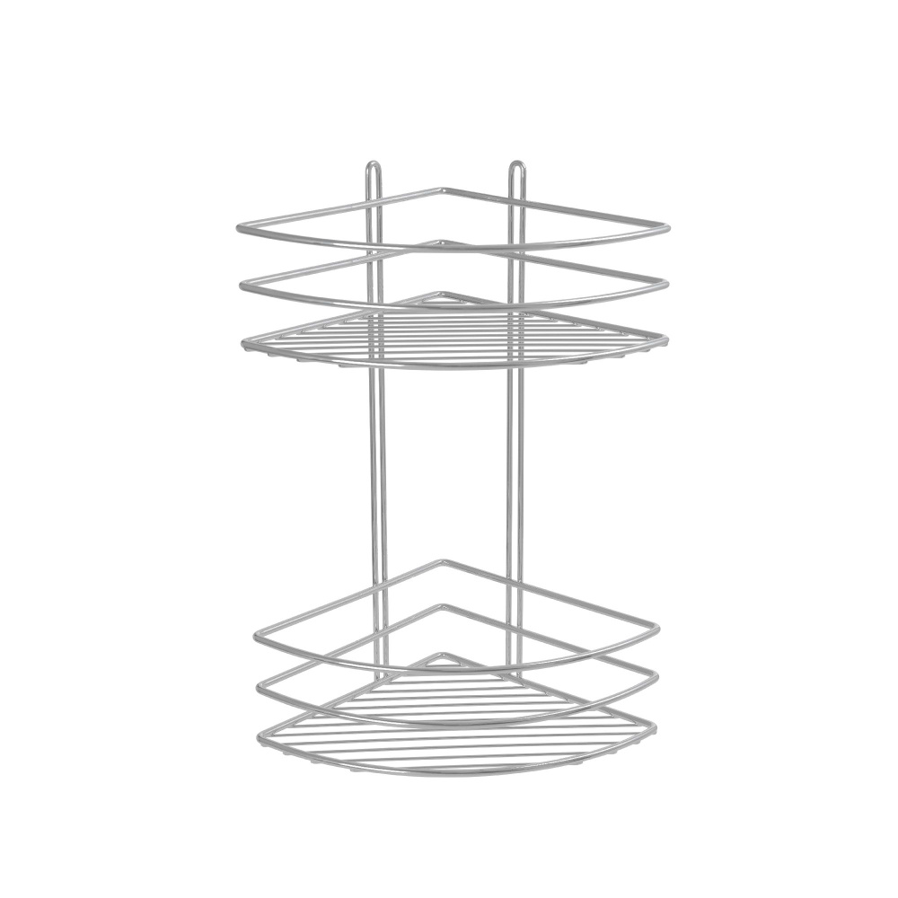Полка угловая двухэтажная хром Fixsen FX-710-2 #1
