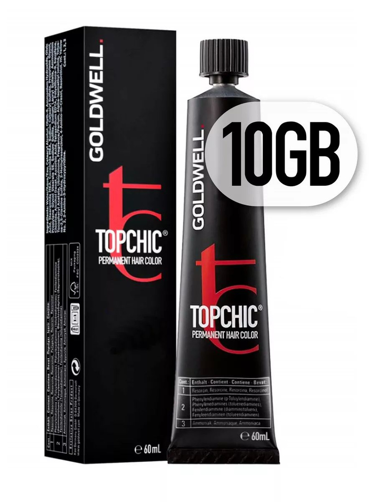 Стойкая крем-краска для волос Goldwell Topchic 10GB 60 мл #1